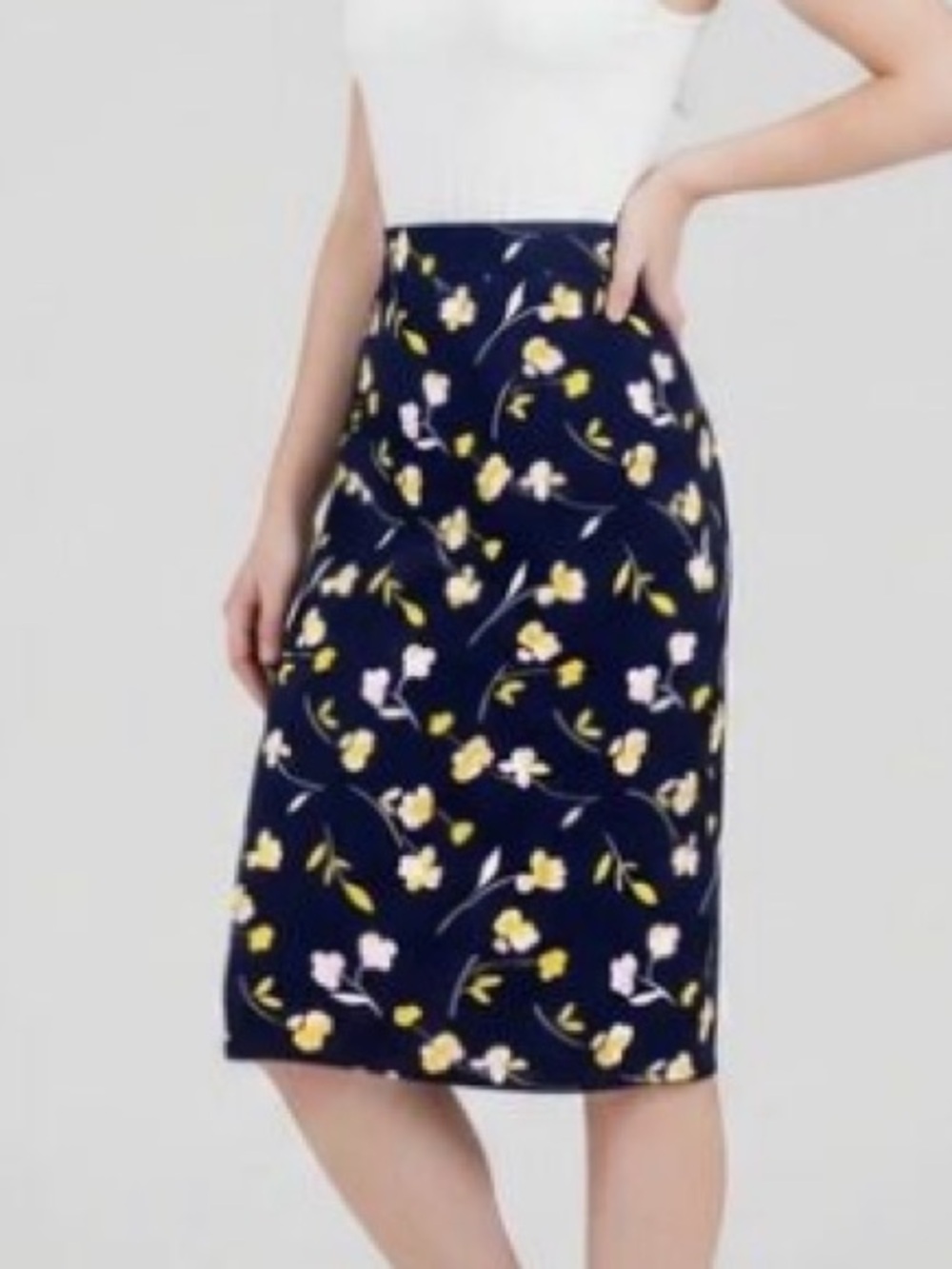 Boden Martha Floral Pencil Skirt, Size 8L